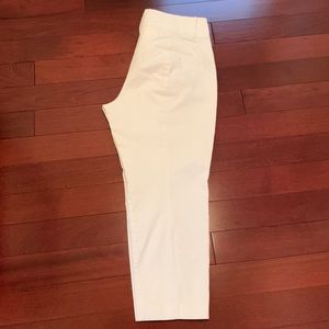 White crop pants